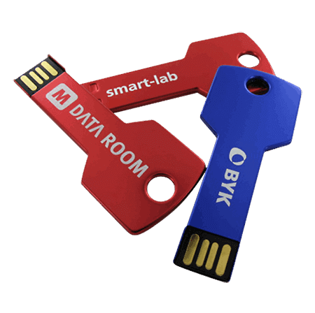 USB-Stick Schlüsselform mit Gravur