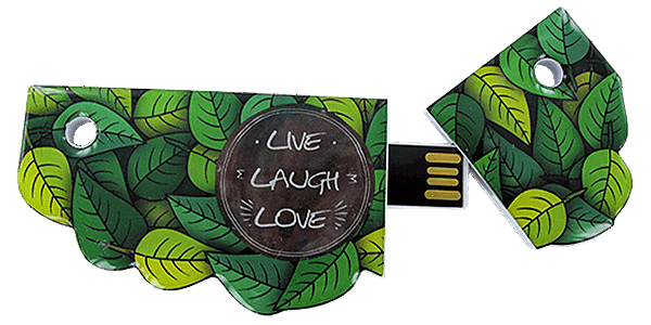 USB Stick mit Bedruckung und Lochung für Ordner