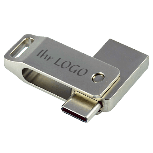 USB Stick Dual OTG USB-A USB-C Gravur
