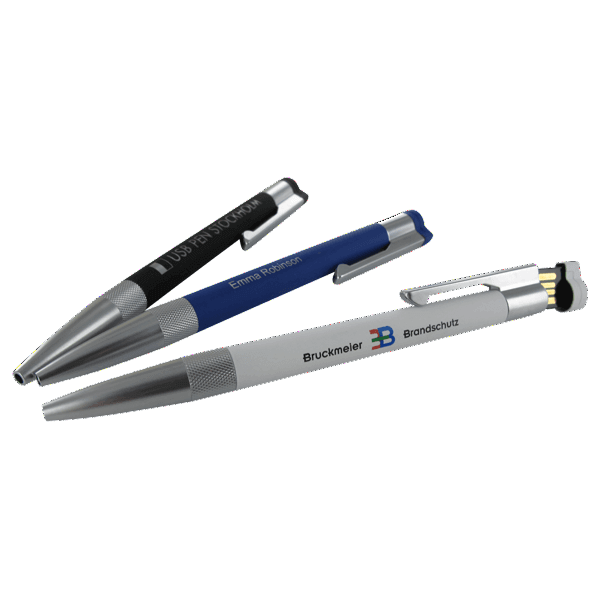 USB Stick mit Kugelschreiber mit Druck oder Lasergravur