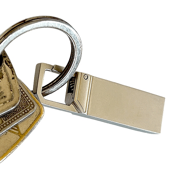 USB-Stick mit Gravur oder Druck Karabiner