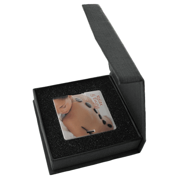 Verpackung Geschenkbox für DE-QUADRO USB-Karte