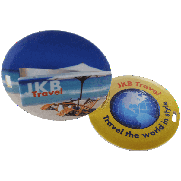 USB Karte rund mit Druck DE-RONDO