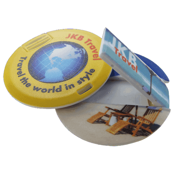 USB-Karte DE-RONDO mit Bedruckung 