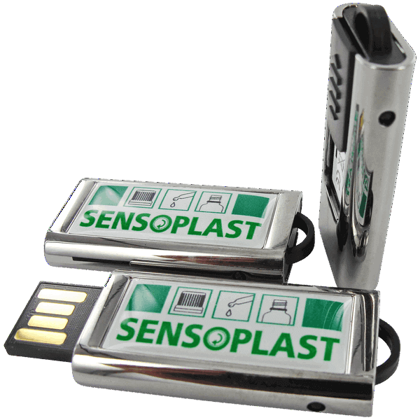 USB Stick mit Logodruck DE-SLIDER als Werbemittel