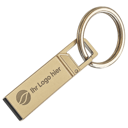 USB-Stick mit Karabiner Logo Gravur